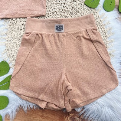 Conj. Regata Detroid e Short - Marrom